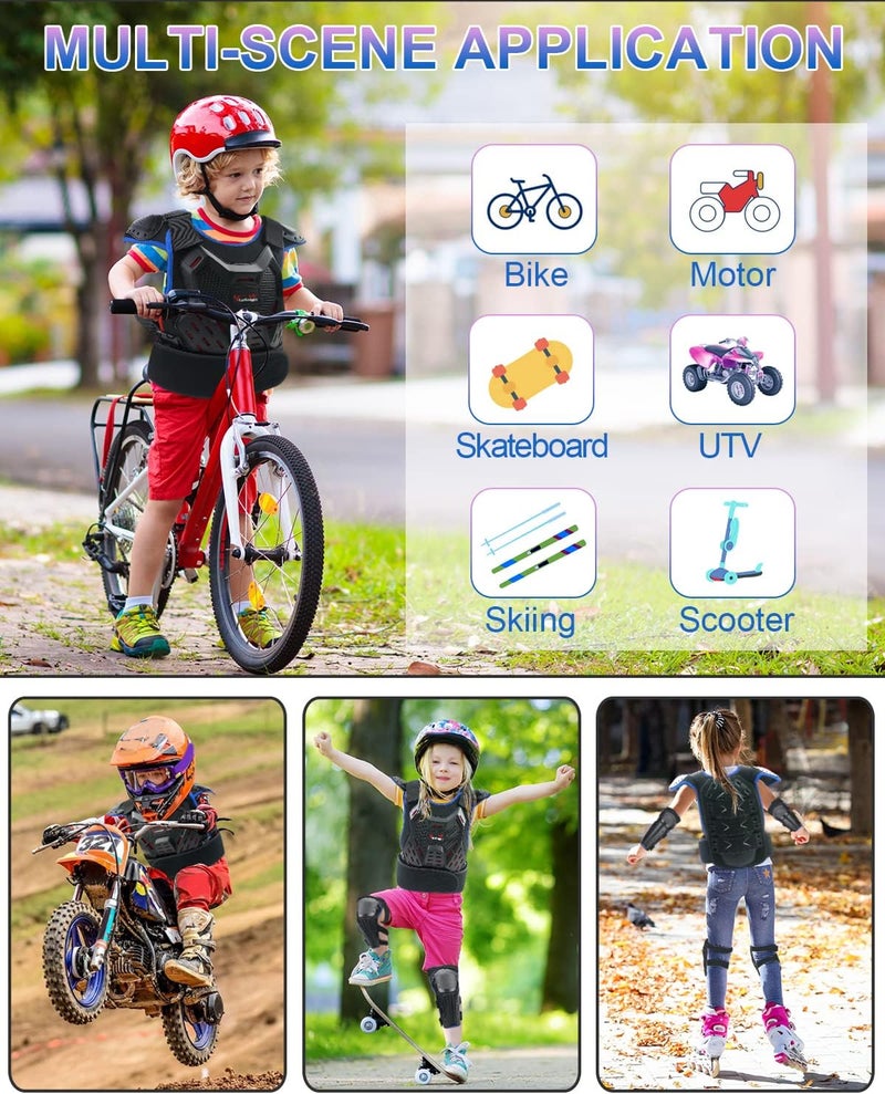 StarknightMT Kids Dirt Bike Gear - Youth Motorcycle Gear Riding Protective Motocross Armor Suit Chest Protector for Boys Girls Biking Cycling Skating Off-Road - Image 5